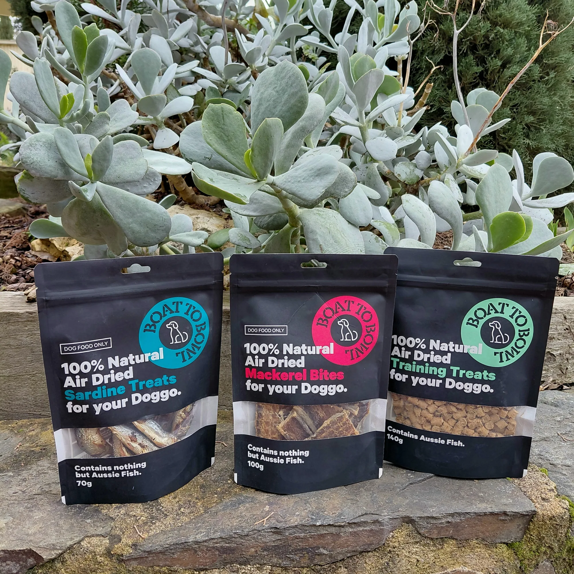 Country Good Hemp healthy hemp treats, made with 100% Australian hemp, on the shop counter