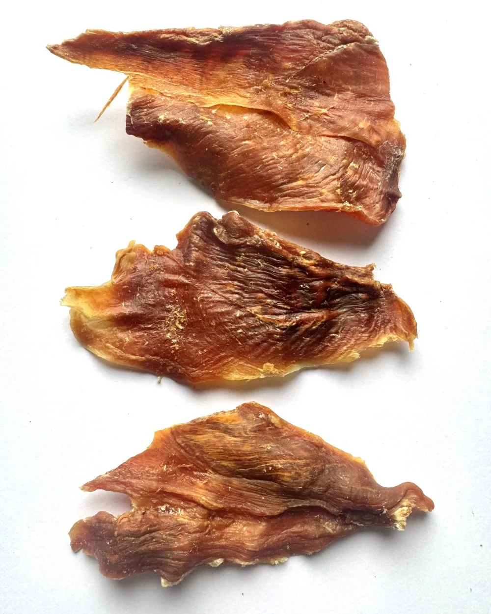A 1kg For Pets Sake bag of beef jerky straps